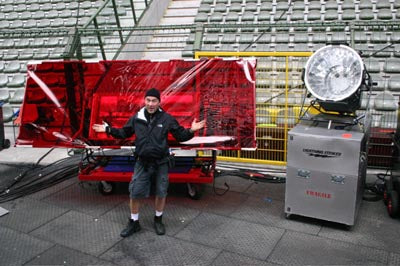 Brussels production set-up.