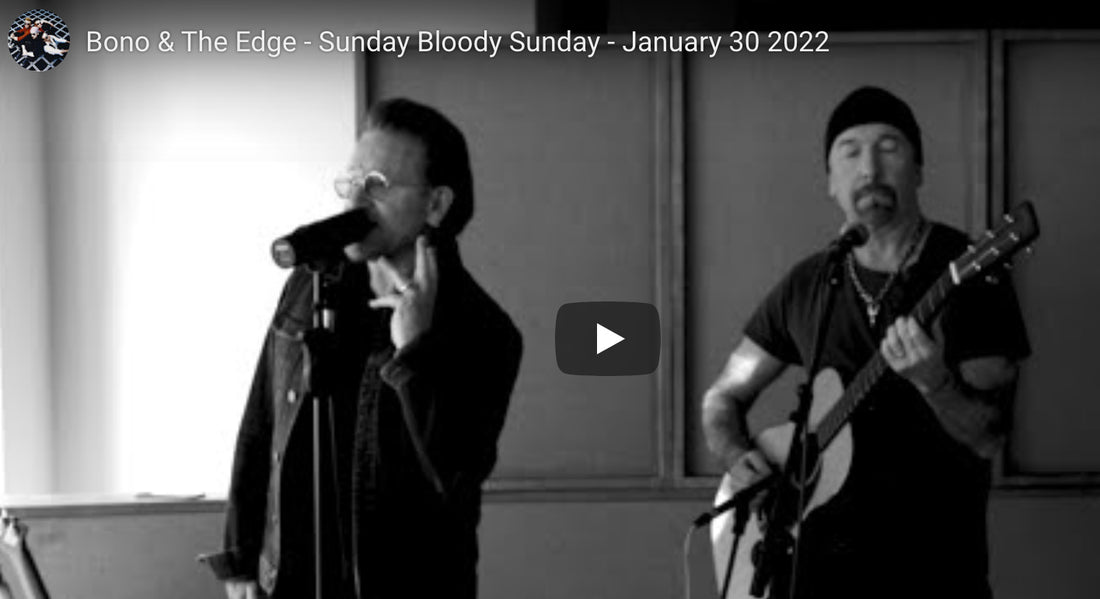 ’With love Bono & Edge’
