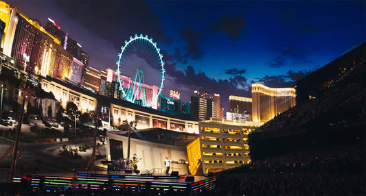’Front row in Las Vegas…’