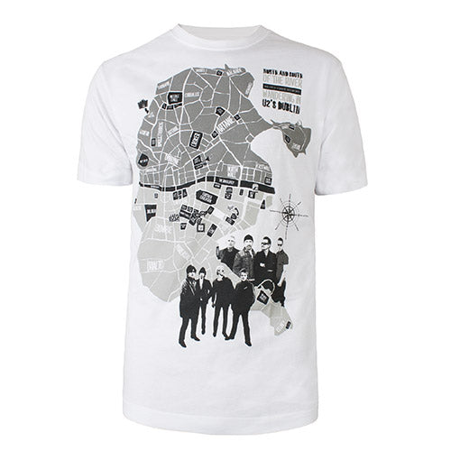 U2 'Dublin Map' T-Shirt