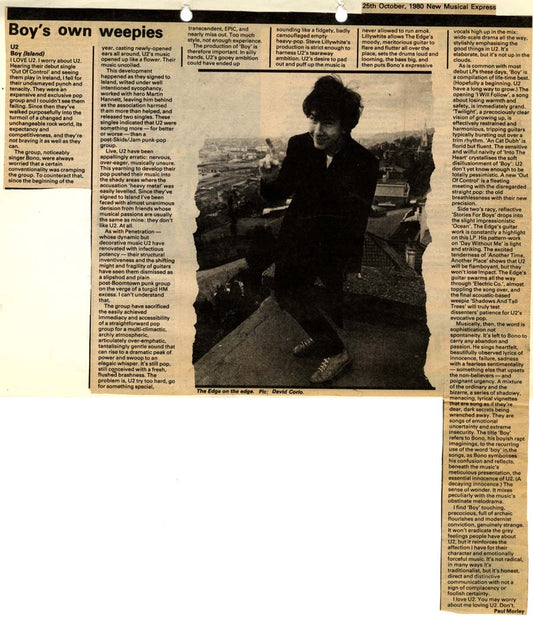I find Boy touching precocious full of archaic flourishes - NME