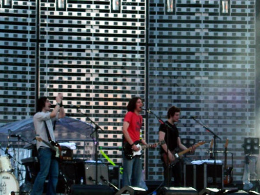 Friday on stage with U2 Sunday on stage with REM
