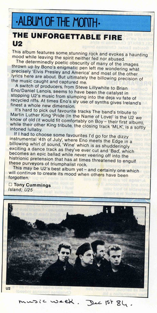 Music Week - Album of the month