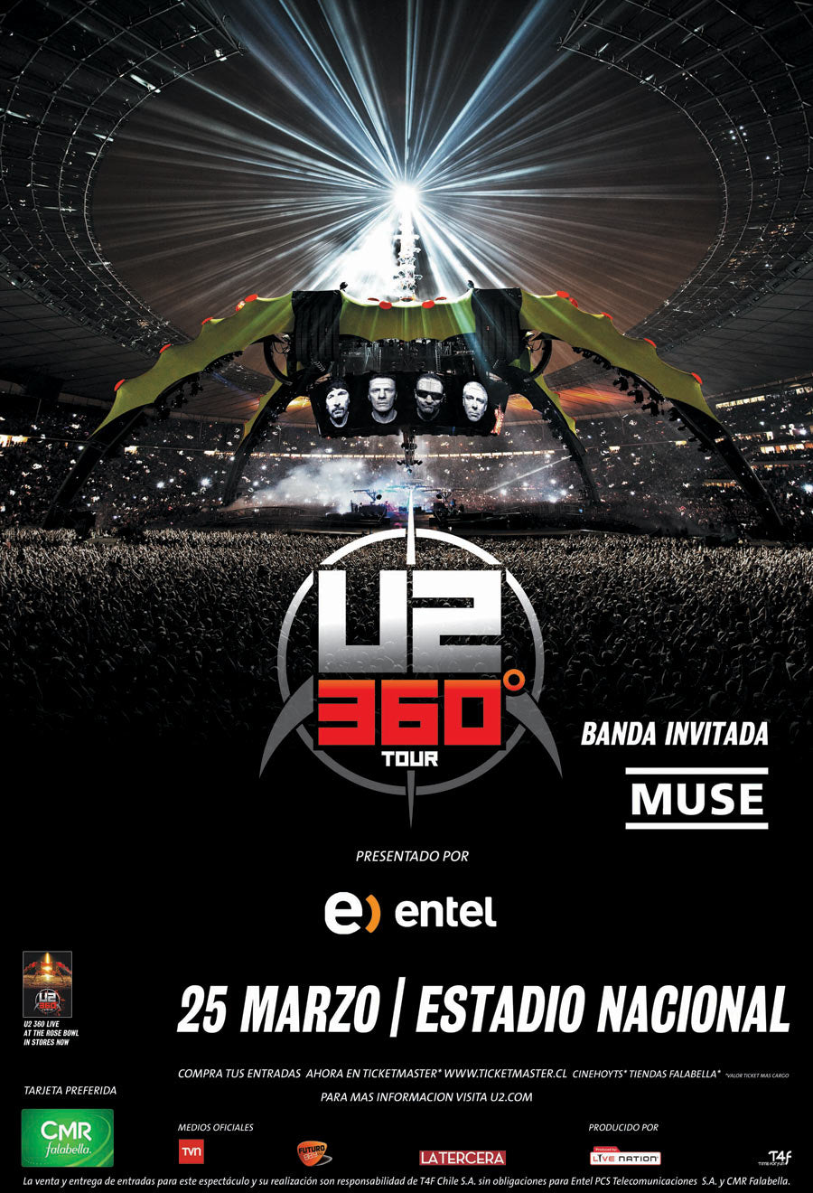 U2 360° Heading To Chile