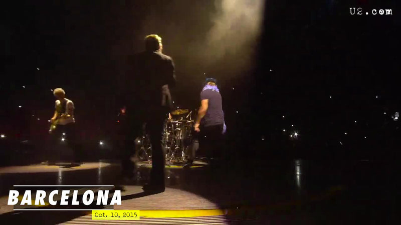 Javier Bardem joins U2 onstage - Barcelona - 10 Oct 15