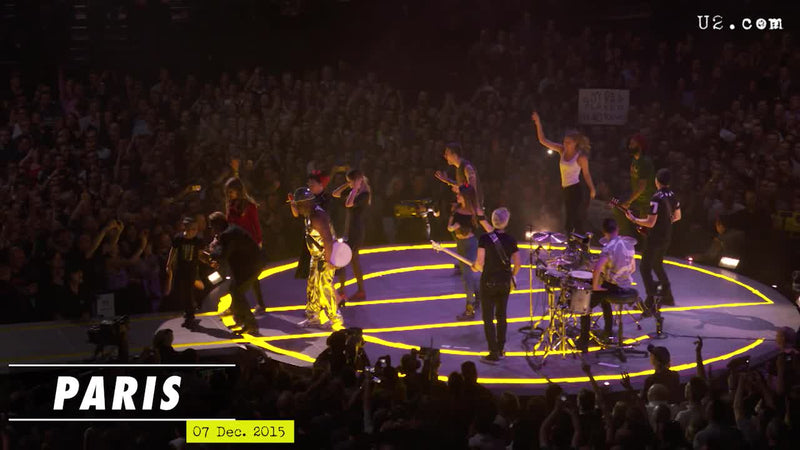 Elevation with fans - AccorHotels Arena, Paris - 7 Dec 15