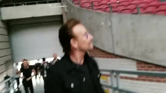 Walk to stage in Amsterdam ArenA #U2TheJoshuaTree2017