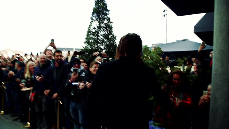 Bono meeting fans in Copenhagen