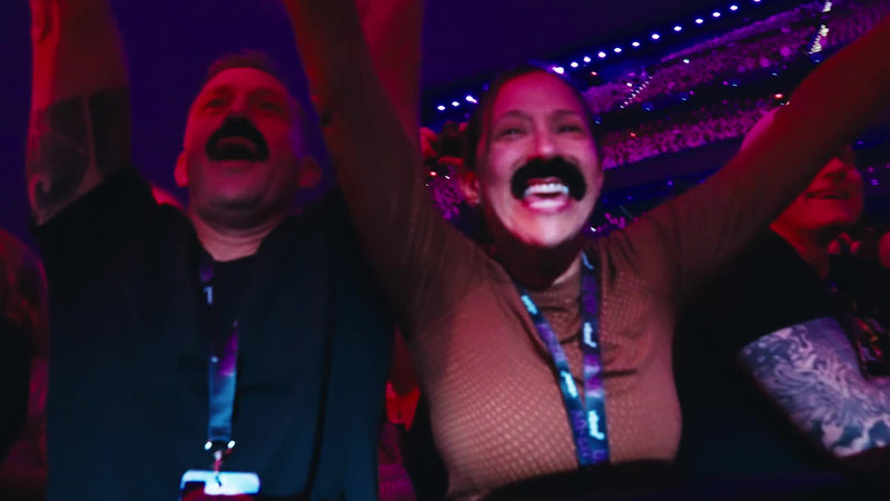 U2:UV Achtung Baby Live At Sphere - Moustache Flash Mob
