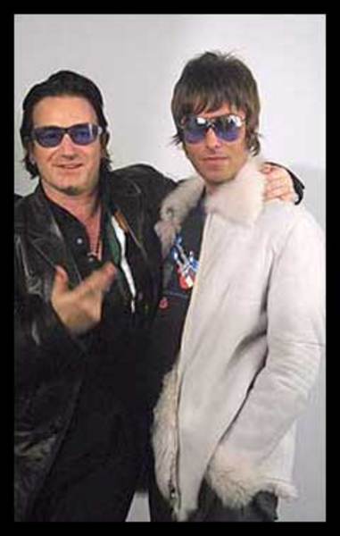 With Liam of Oasis at NME Awards