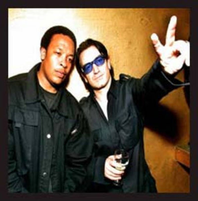 With Dr Dre, Rock'n'Roll Hall of Fame, 2001