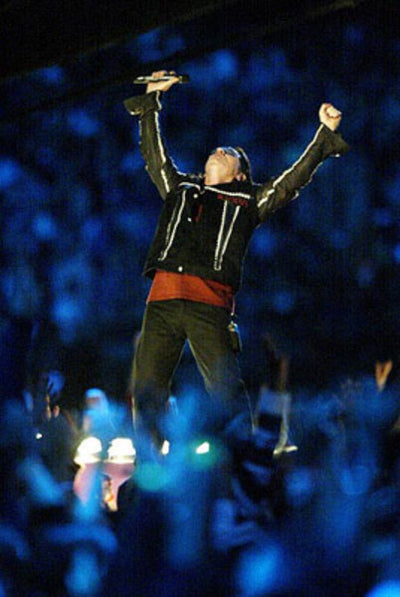 At The US Superbowl, February 2002