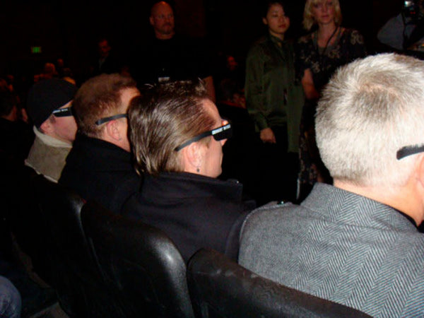 U23D - watching the premiere at Sundance
