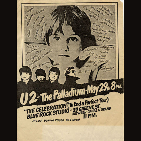 U2 Palladium Poster