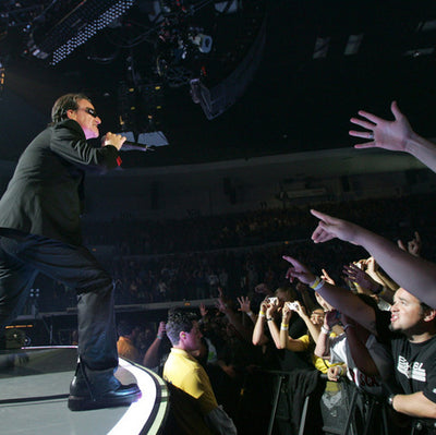 Bono on stage