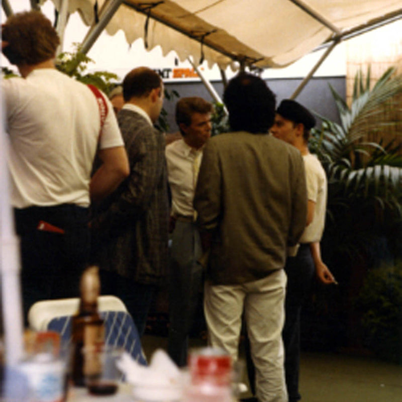 Backstage, Live Aid, 1985