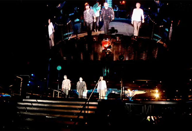 Leaving the stage