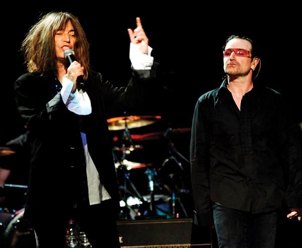 Patti Smith and Bono