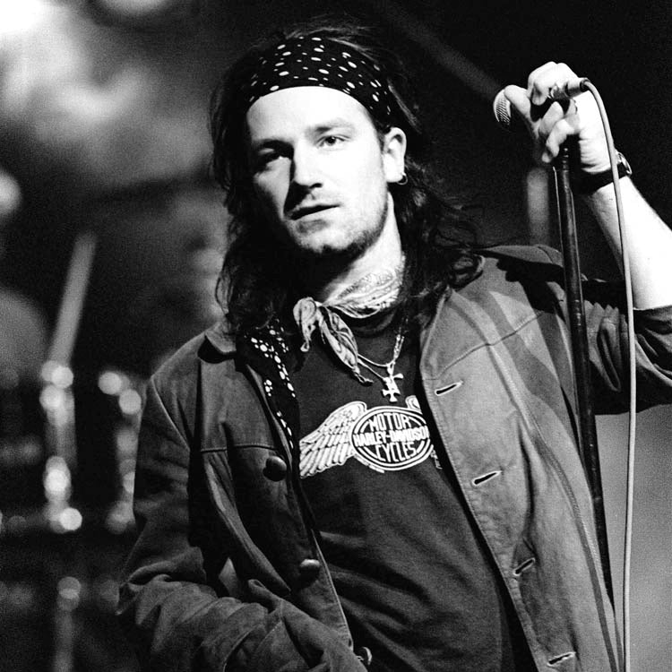 Bono on TV Gaga - 1986