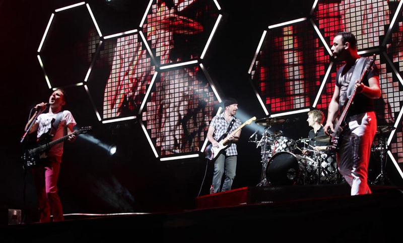 The Edge joins Muse at Glastonbury 2010.