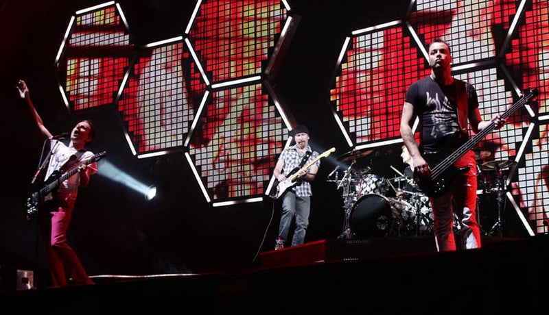 The Edge joins Muse at Glastonbury 2010.