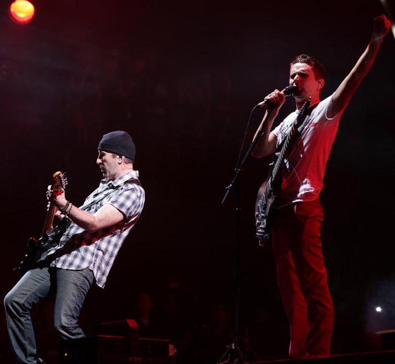 The Edge joins Muse at Glastonbury 2010.