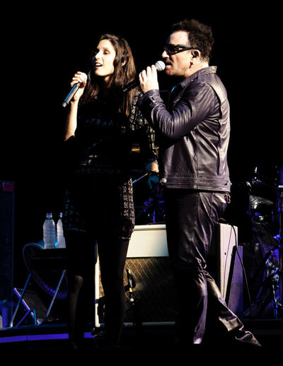 Santiago. Bono and Francisca Valenzuela