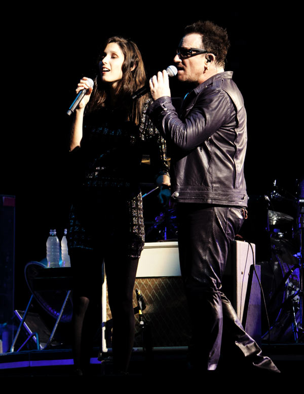 Santiago. Bono and Francisca Valenzuela