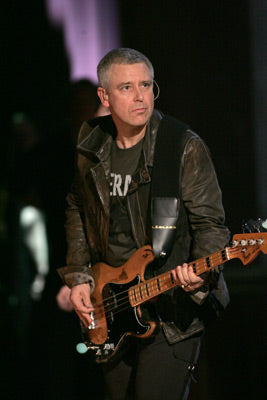 Adam playing on stage