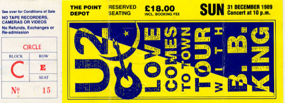 U2 Lovetown Ticket
