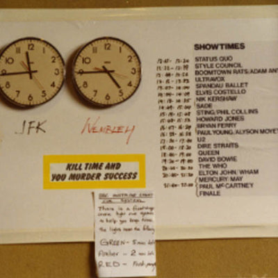 Live Aid, Stage Times - 1985