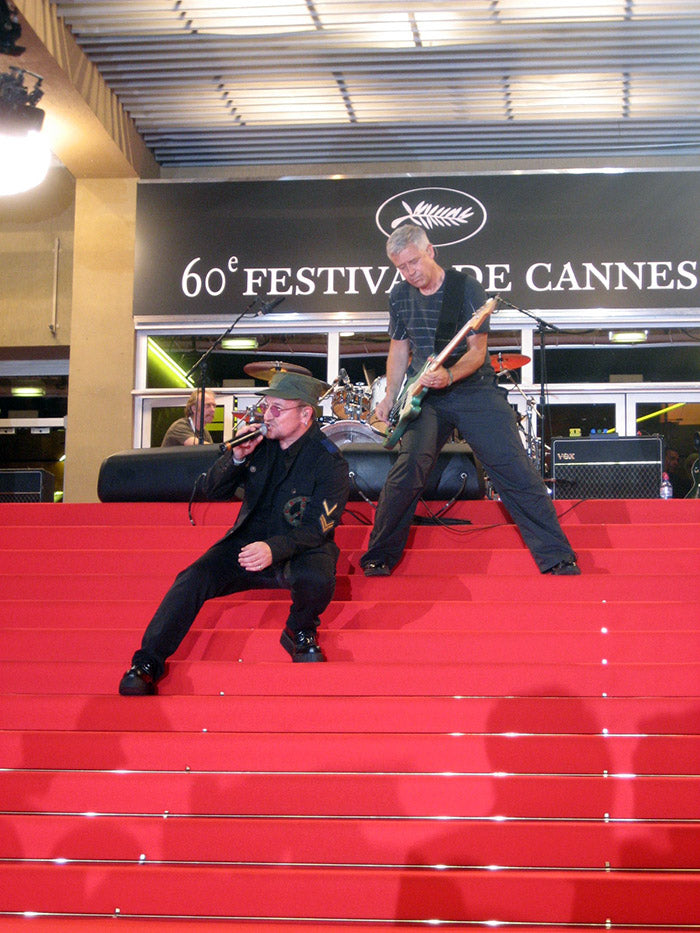 Bono and Adam, live at Cannes Film Festival for U23D
