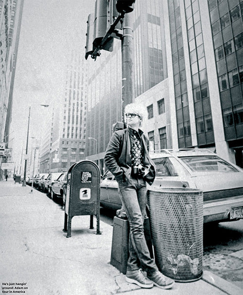 Adam, on tour in the US, 1982.