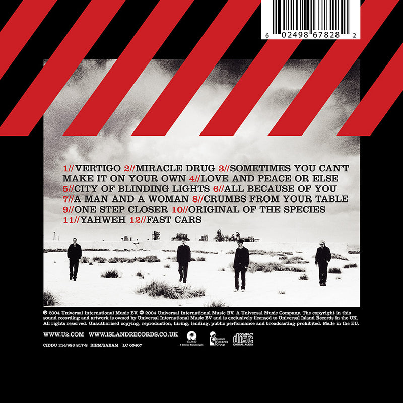 How To Dismantle An Atomic Bomb - Back Cover