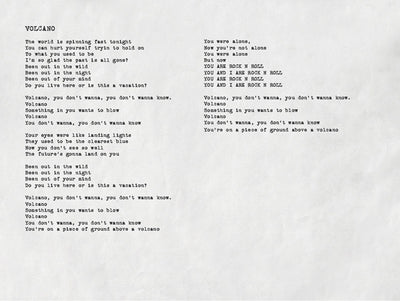 Volcano Lyrics