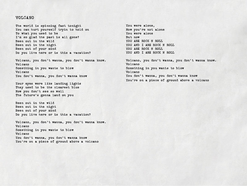 Volcano Lyrics