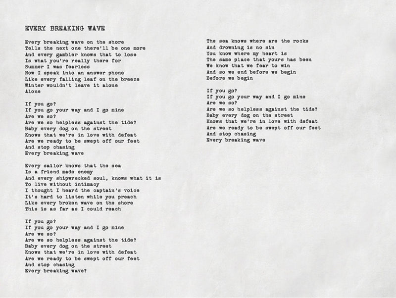Every Breaking Wave Lyrics