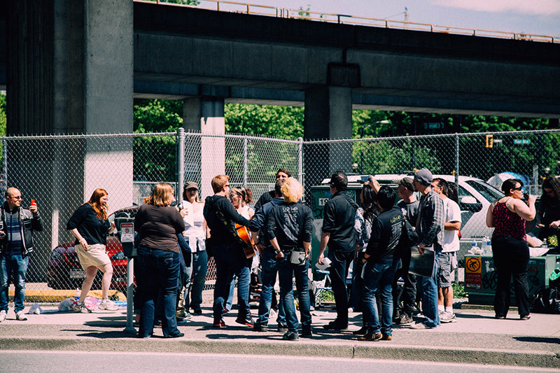 Outside Rogers Arena
