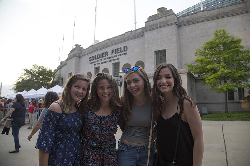 Fans outside Soldierfield, Chicago