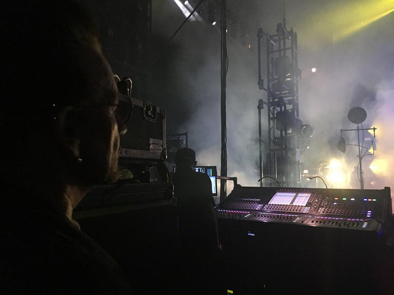 Searching side of stage @thexx @bonnaroo ...Bono #U2TheJoshuaTreeTour2017