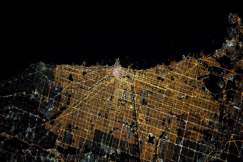 Chicago at night
