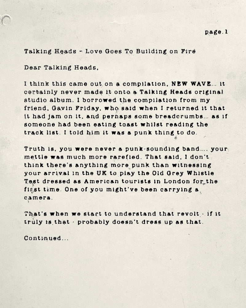 Talking Heads - Part 1