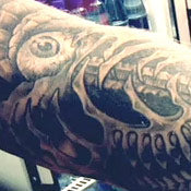 London - Crew Tattoos, The Mustache