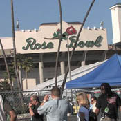 Greeting Fans at The Rose Bowl