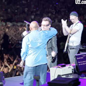 Hugh Masekela Joins U2 onstage
