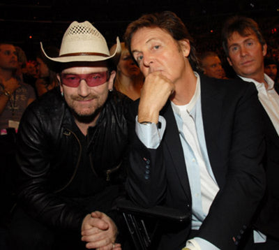 With Paul McCartney.
(Wire Image)