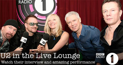 On Coldplay on Radio 1
