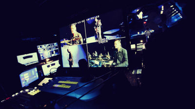 Video Screens during rehearsal
