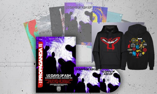 U2com21 Premium New Membership 1YR #5: U2 Days of Ash EP on CD with Propaganda Magazine/Poster and ’Love and Peace